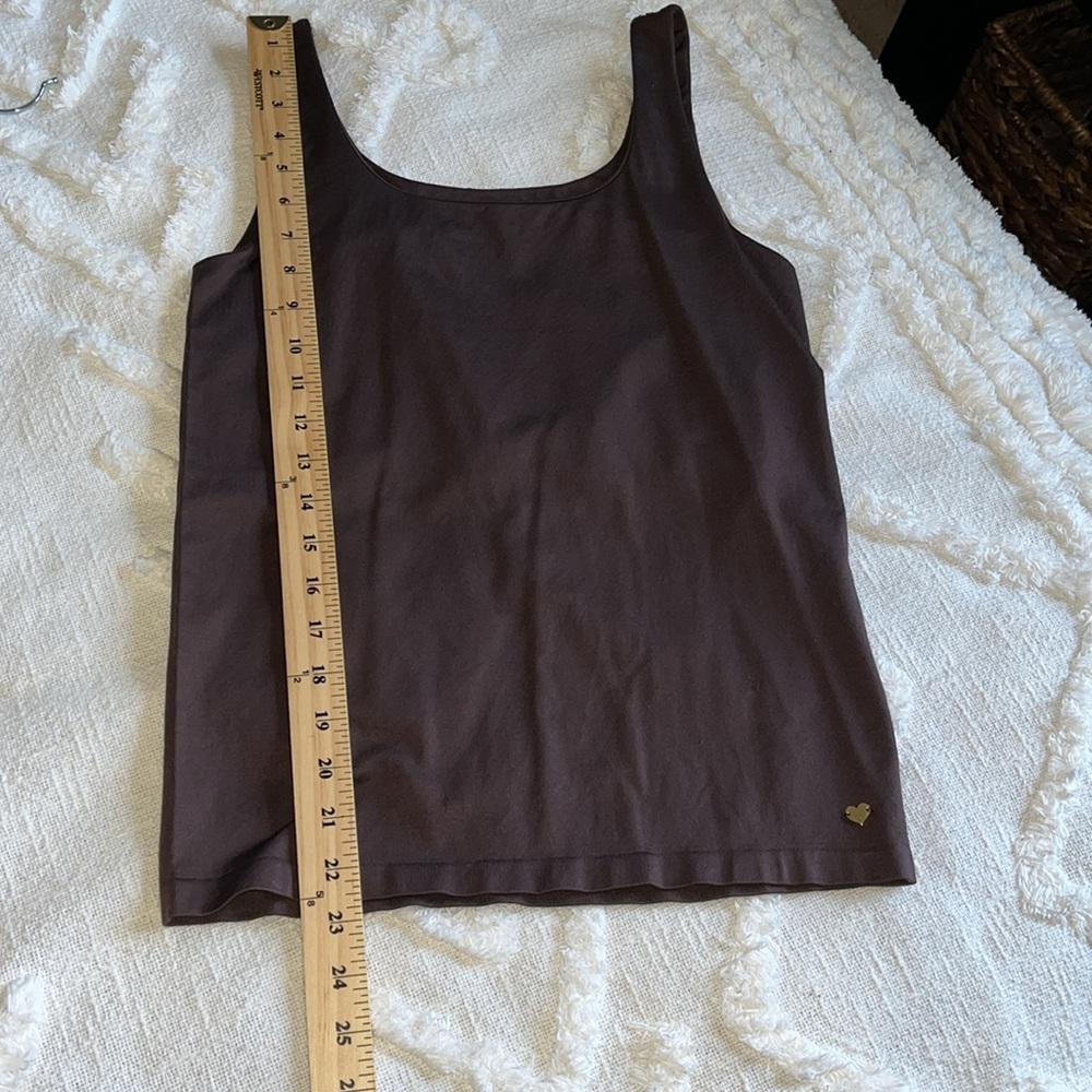 Kathy Ireland Brown Tank Top With Built In Shelf Bra Sz XS/S - Picture 7 of 8